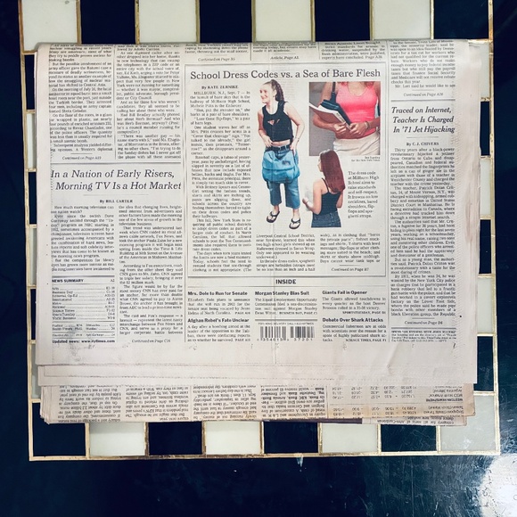 Tuesday, September 11, 2001 edition of The New York Times - Picture 4 of 6